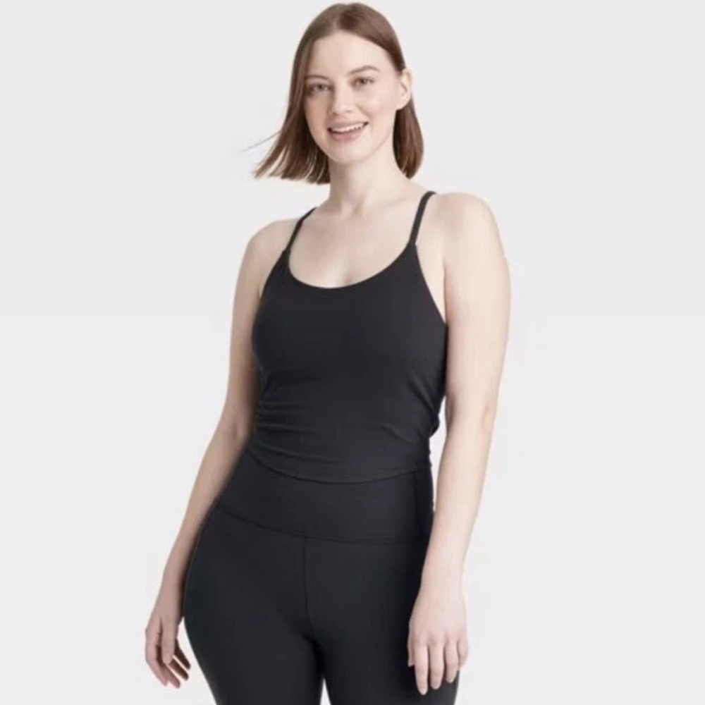 All in motion Black Spaghetti Strap Tank Top XXL